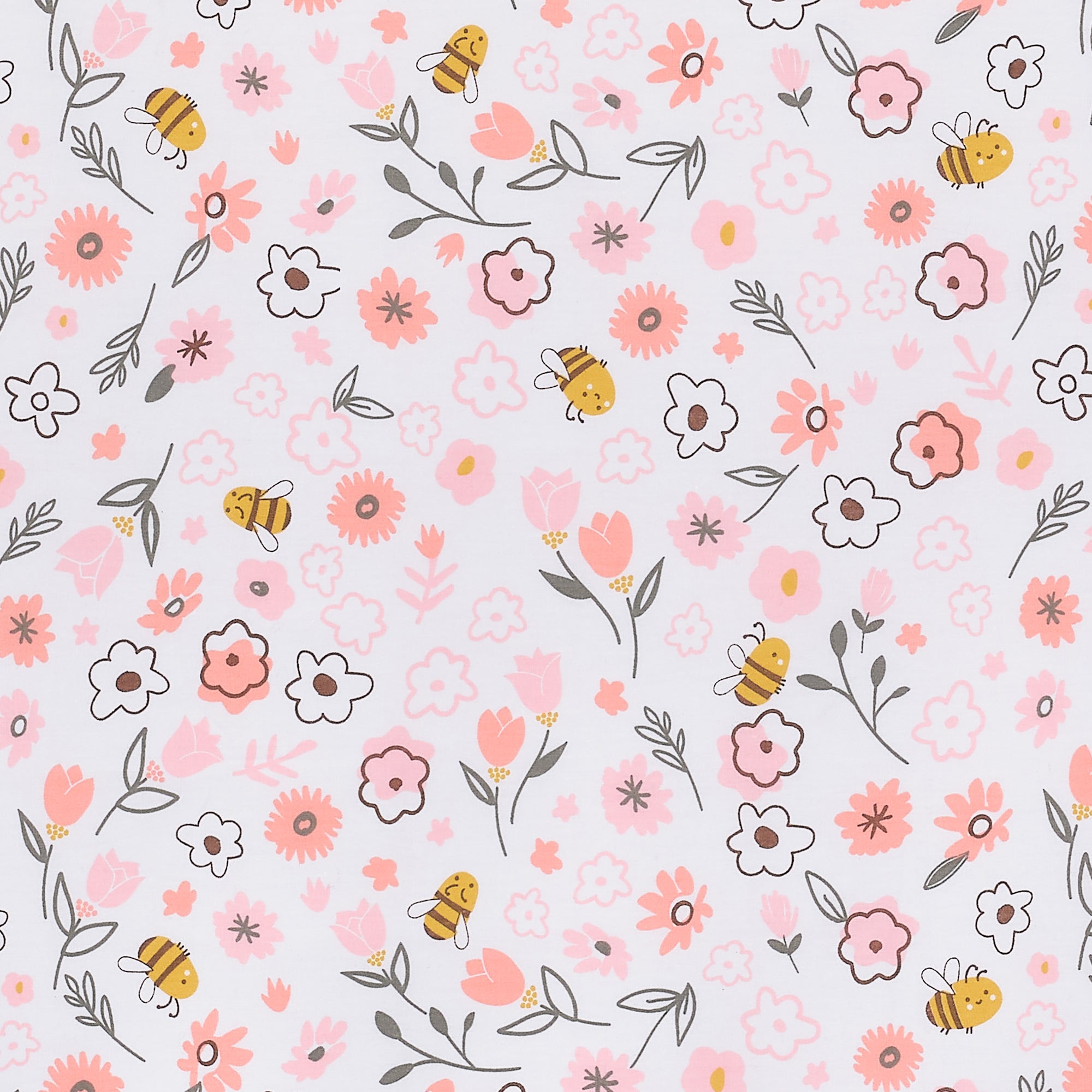 Little Garden Cotton Fitted Crib Sheet