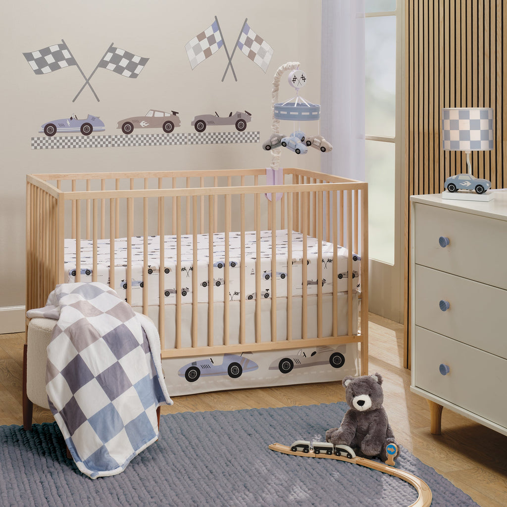 Little Racer Cotton Fitted Crib Sheet
