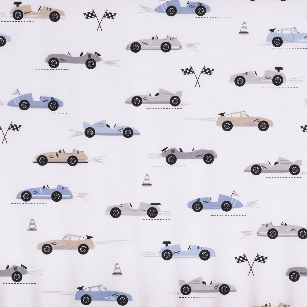 Little Racer Cotton Fitted Crib Sheet