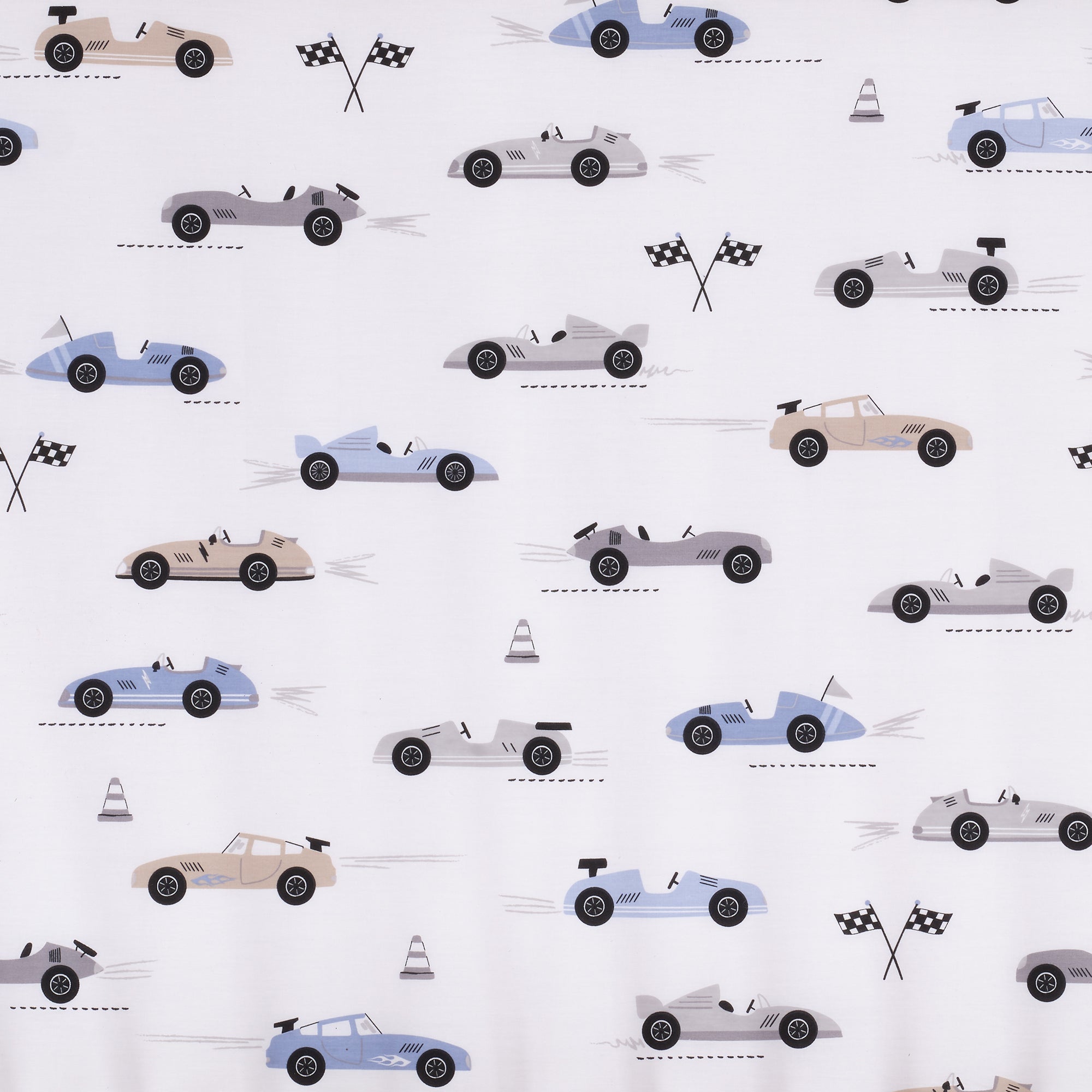 Little Racer Cotton Fitted Crib Sheet