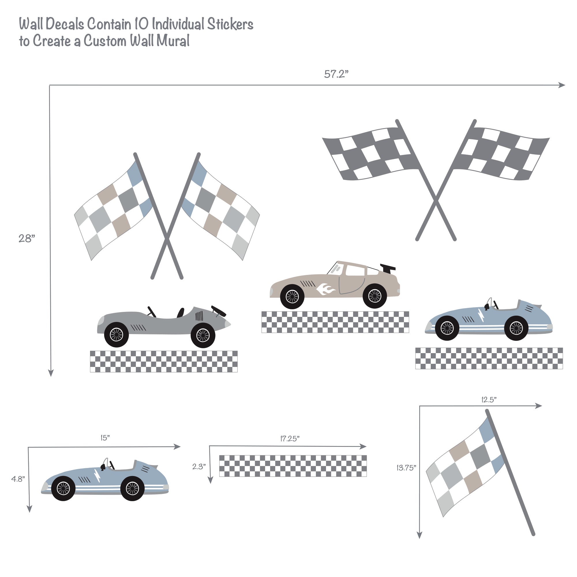 Little Racer Wall Decals