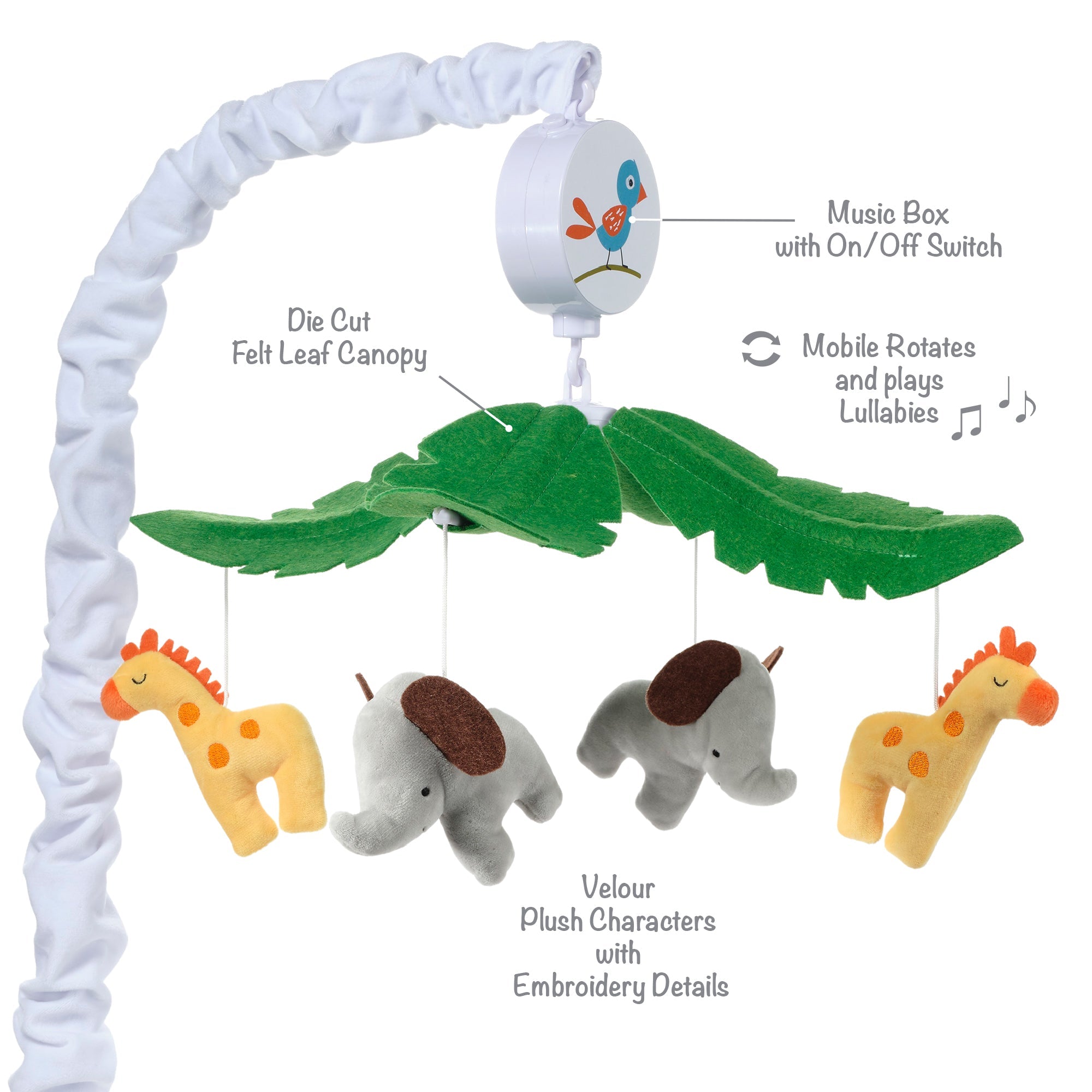 Lollipop Jungle Musical Baby Crib Mobile