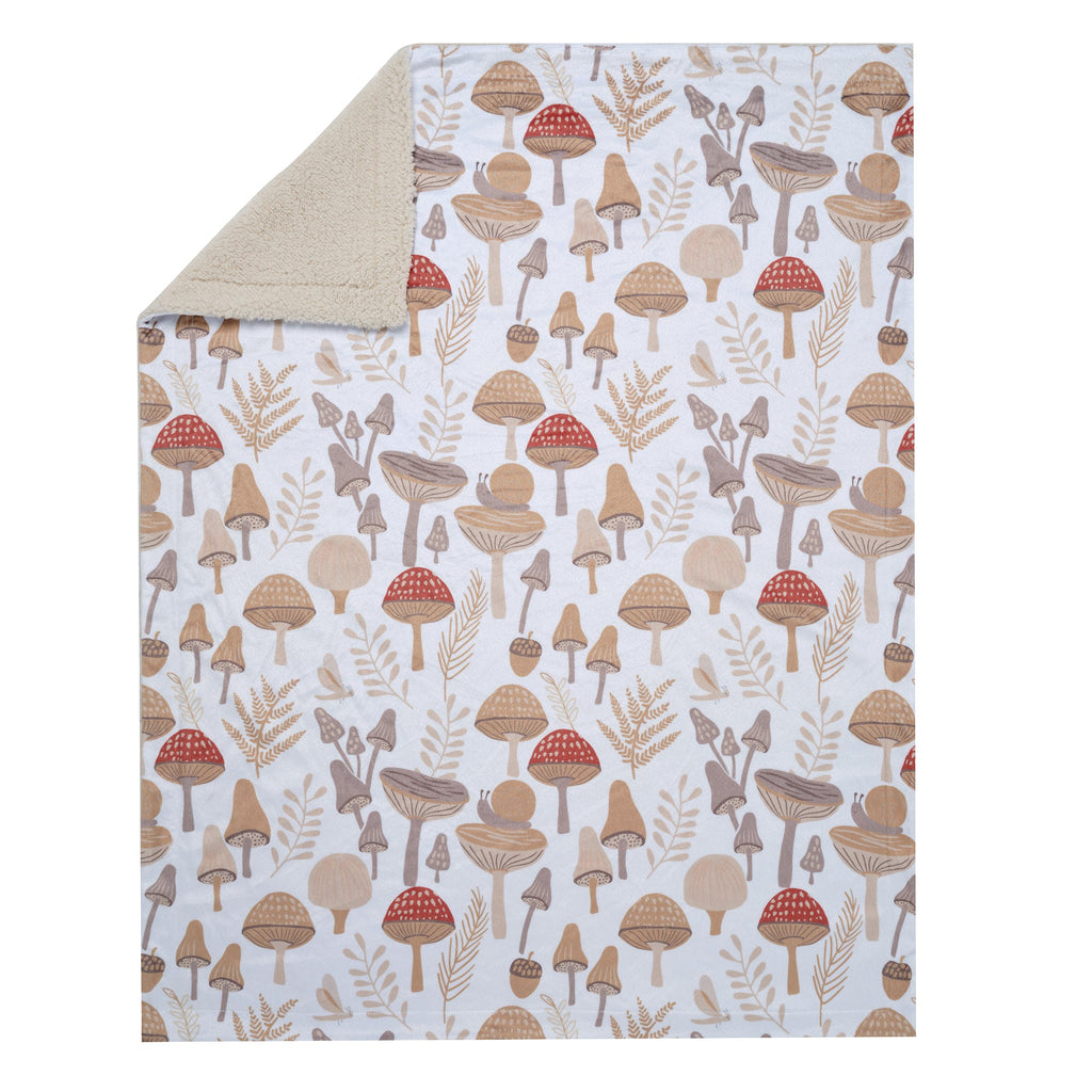 Mushroom Meadow Baby Blanket