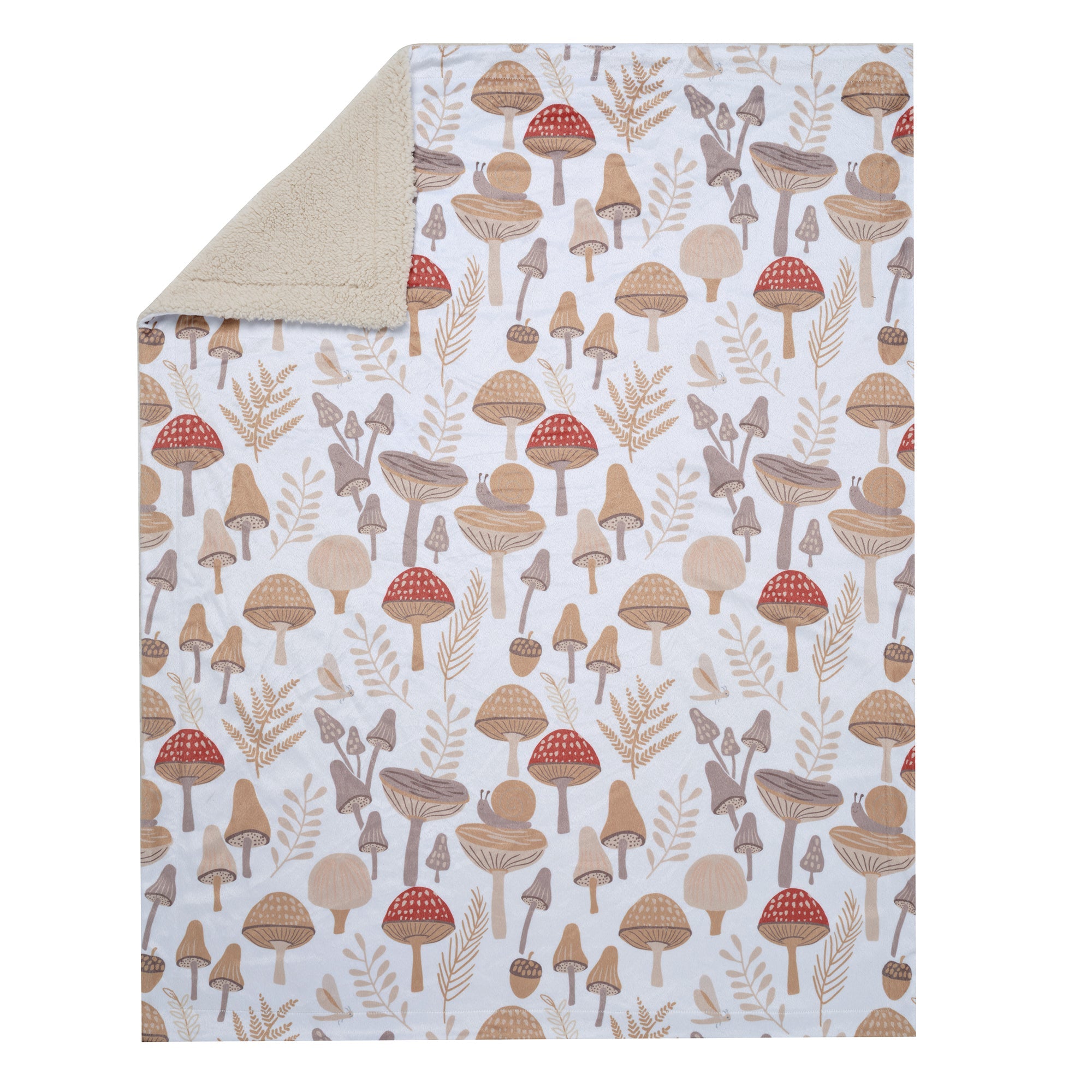 Mushroom Meadow Baby Blanket