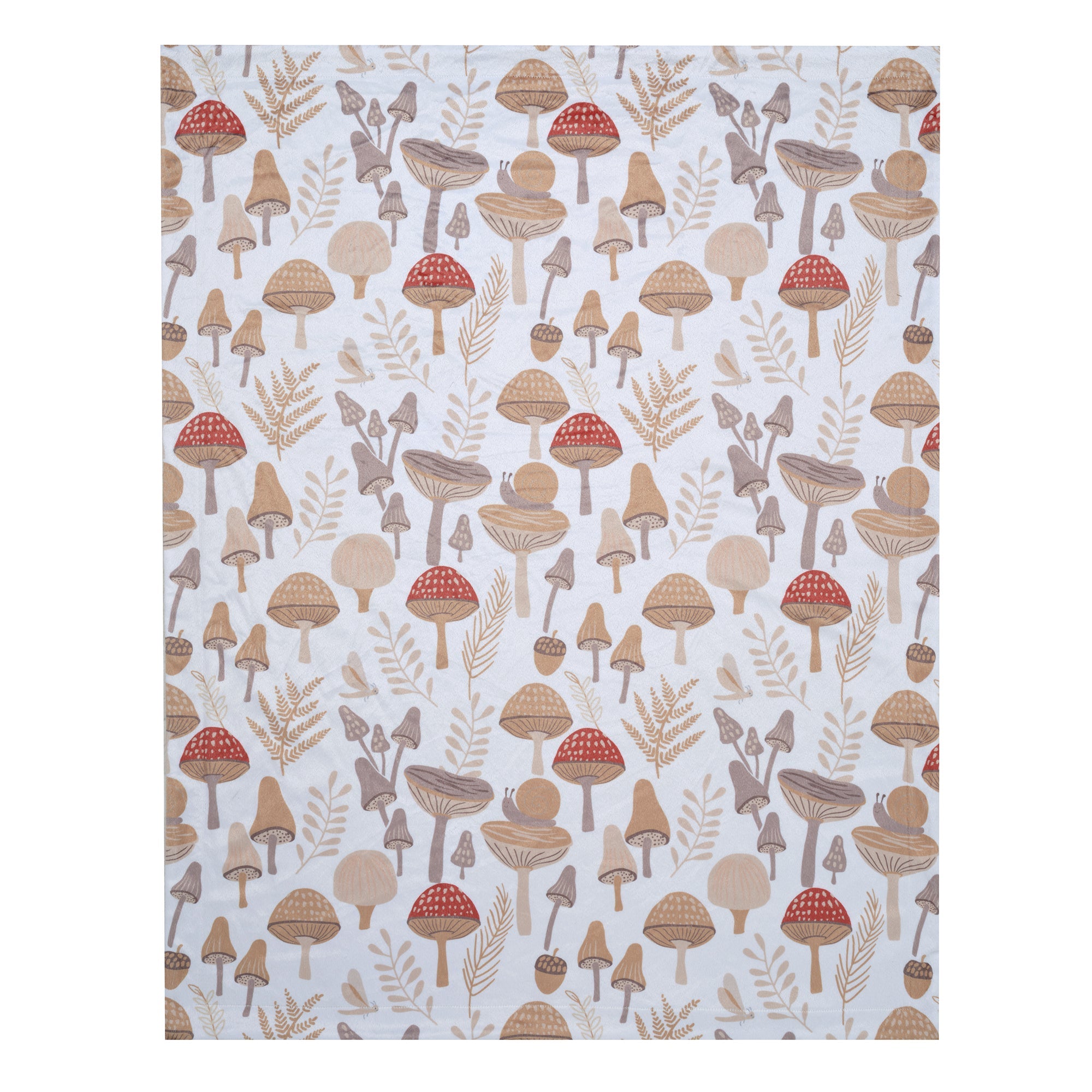 Mushroom Meadow Baby Blanket