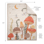 Mushroom Meadow 3-Piece Organic Crib Bedding Set
