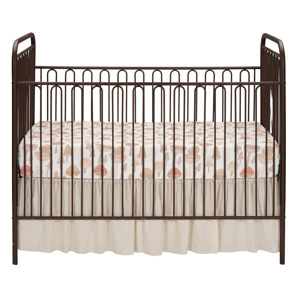 Mushroom Meadow 3-Piece Organic Crib Bedding Set