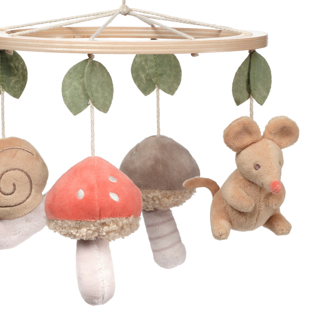 Mushroom Meadow Musical Baby Crib Mobile