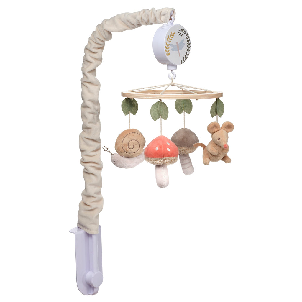 Mushroom Meadow Musical Baby Crib Mobile
