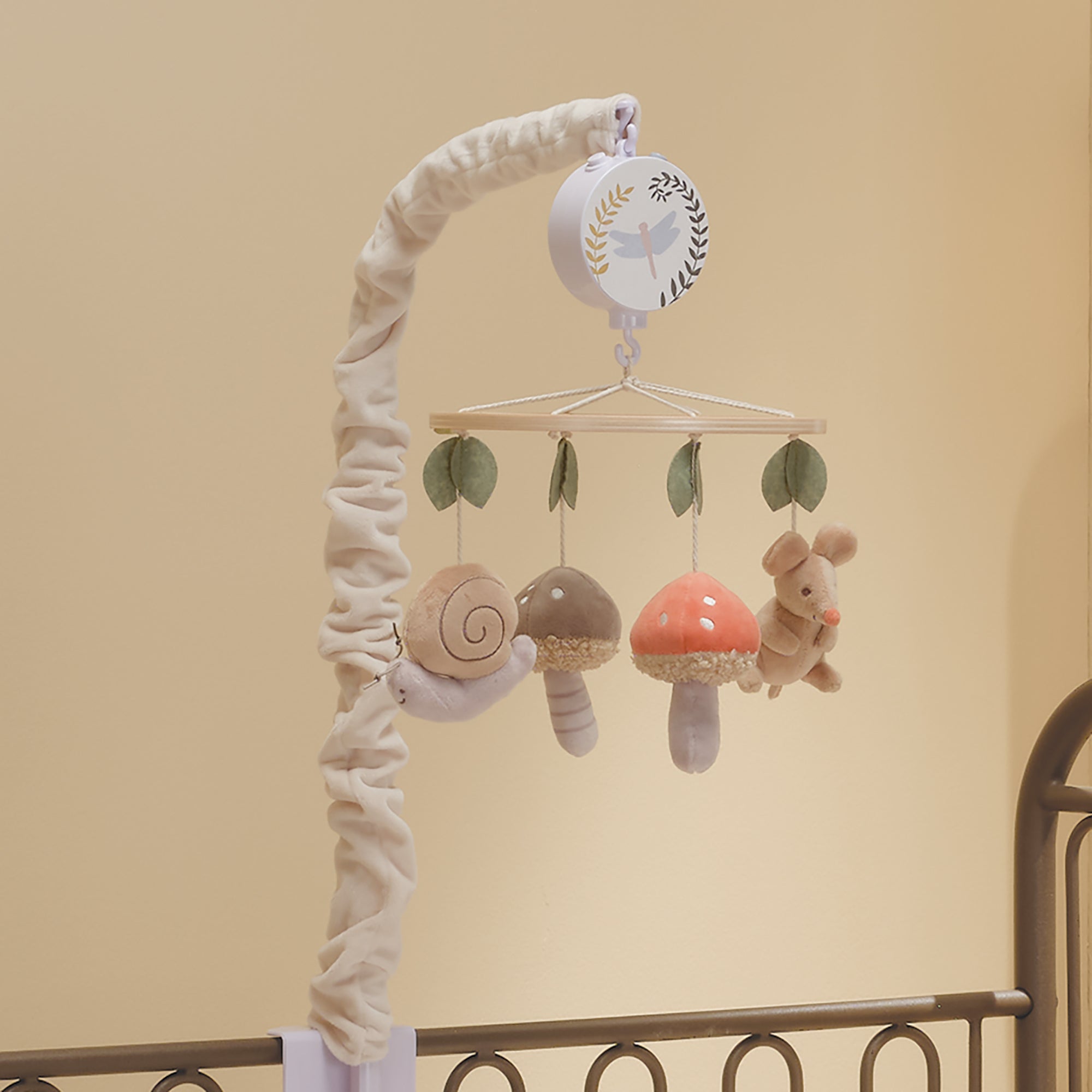 Mushroom Meadow Musical Baby Crib Mobile