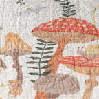 Mushroom Meadow 3-Piece Organic Crib Bedding Set