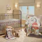 Mushroom Meadow Organic Cotton Crib Sheet