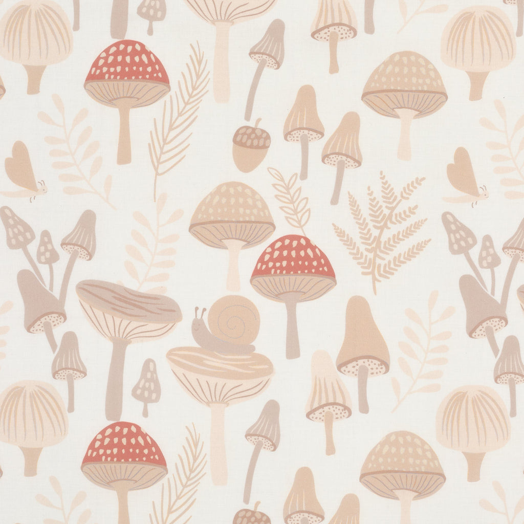 Mushroom Meadow Organic Cotton Crib Sheet