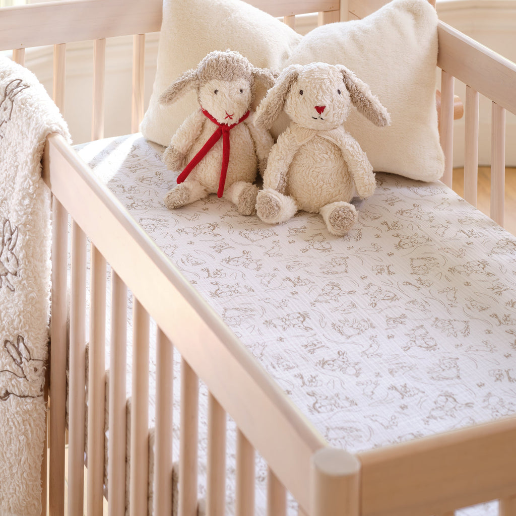 Signature Organic Cotton Bunny Fitted Crib Sheet