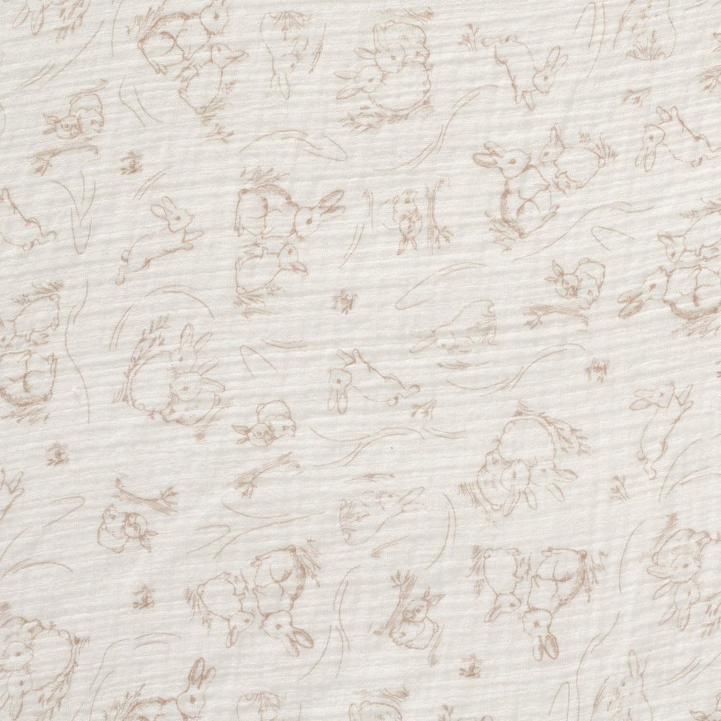 Signature Organic Cotton Bunny Fitted Crib Sheet