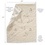 Signature Organic Bunny Coverlet Baby Blanket