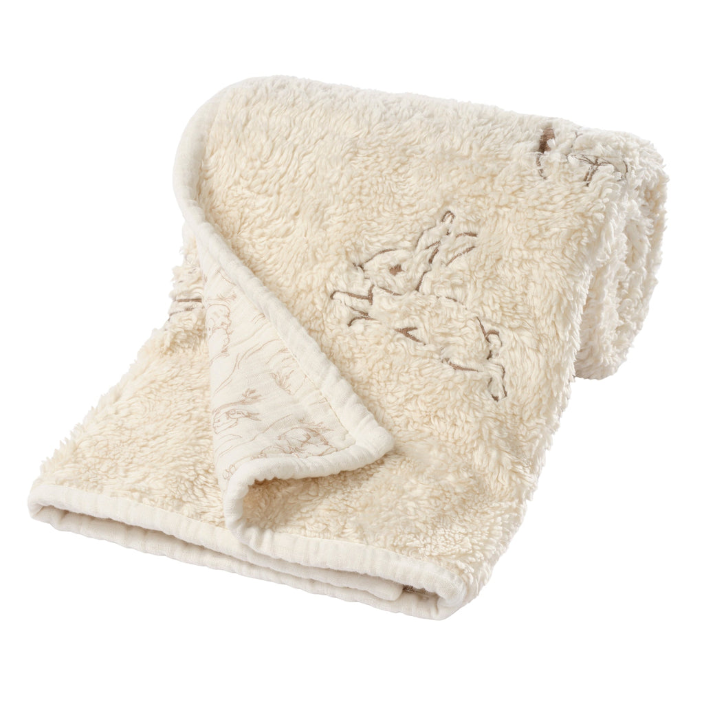 Signature Organic Bunny Coverlet Baby Blanket