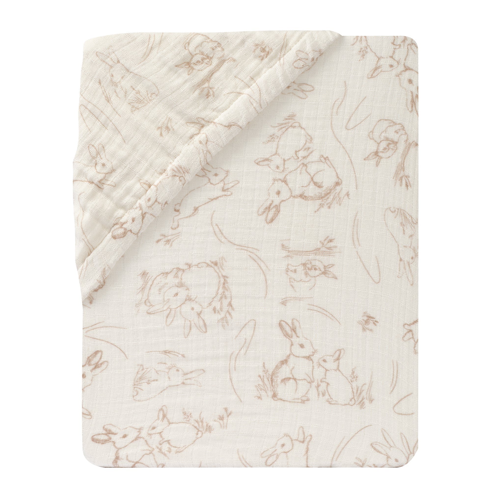Signature Organic Cotton Bunny Fitted Crib Sheet