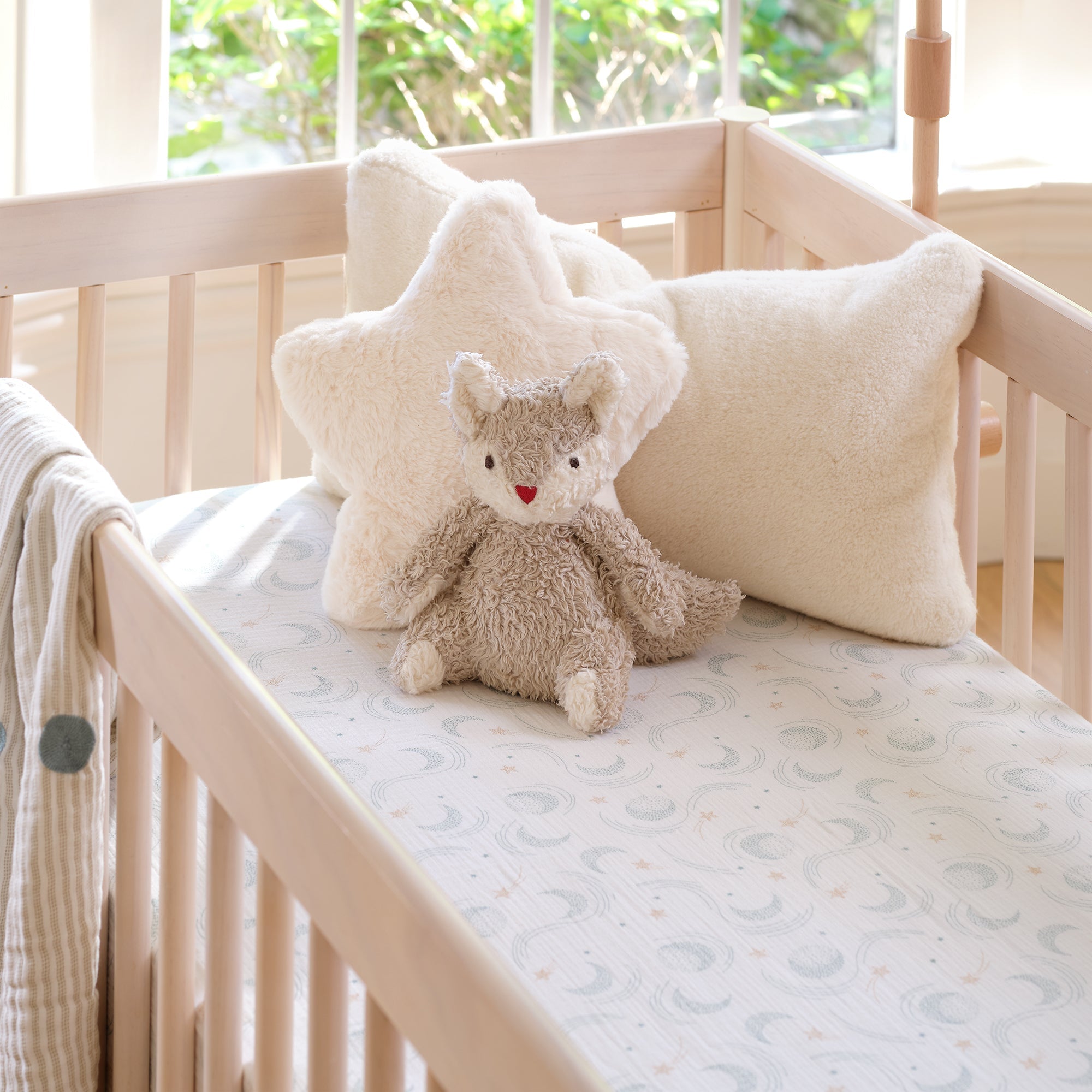 Signature Organic Cotton Celestial Fitted Crib Sheet