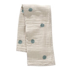 Signature Organic Embroidered Dot Crib Coverlet