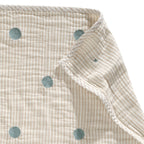 Signature Organic Embroidered Dot Crib Coverlet