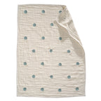 Signature Organic Embroidered Dot Crib Coverlet