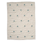 Signature Organic Embroidered Dot Crib Coverlet