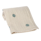 Signature Organic Embroidered Dot Crib Coverlet