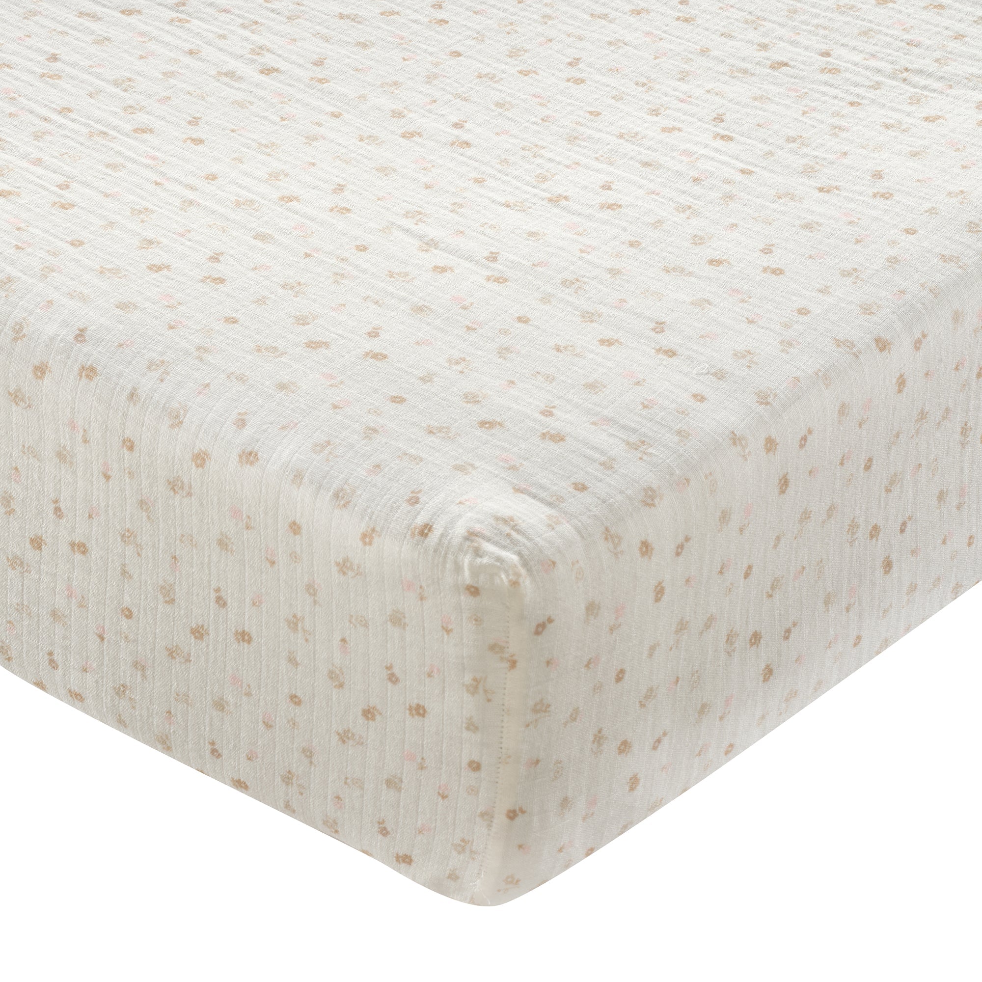 Signature Organic Cotton Floral Fitted Crib Sheet