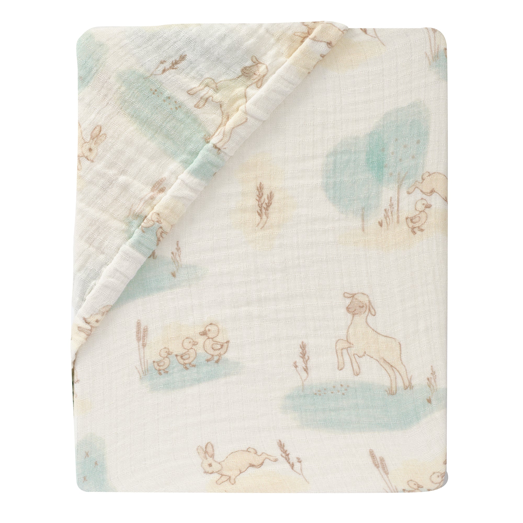 Signature Organic Cotton Meadow Fitted Crib Sheet