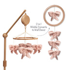 2-n-1 Organic Bow Musical Baby Crib Mobile