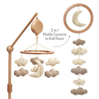 2-n-1 Organic Celestial Musical Baby Crib Mobile