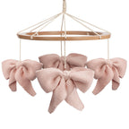2-n-1 Organic Bow Musical Baby Crib Mobile