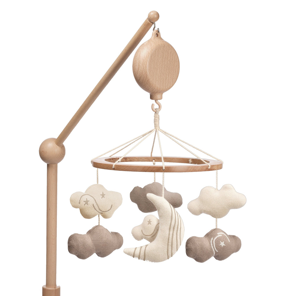 2-n-1 Organic Celestial Musical Baby Crib Mobile