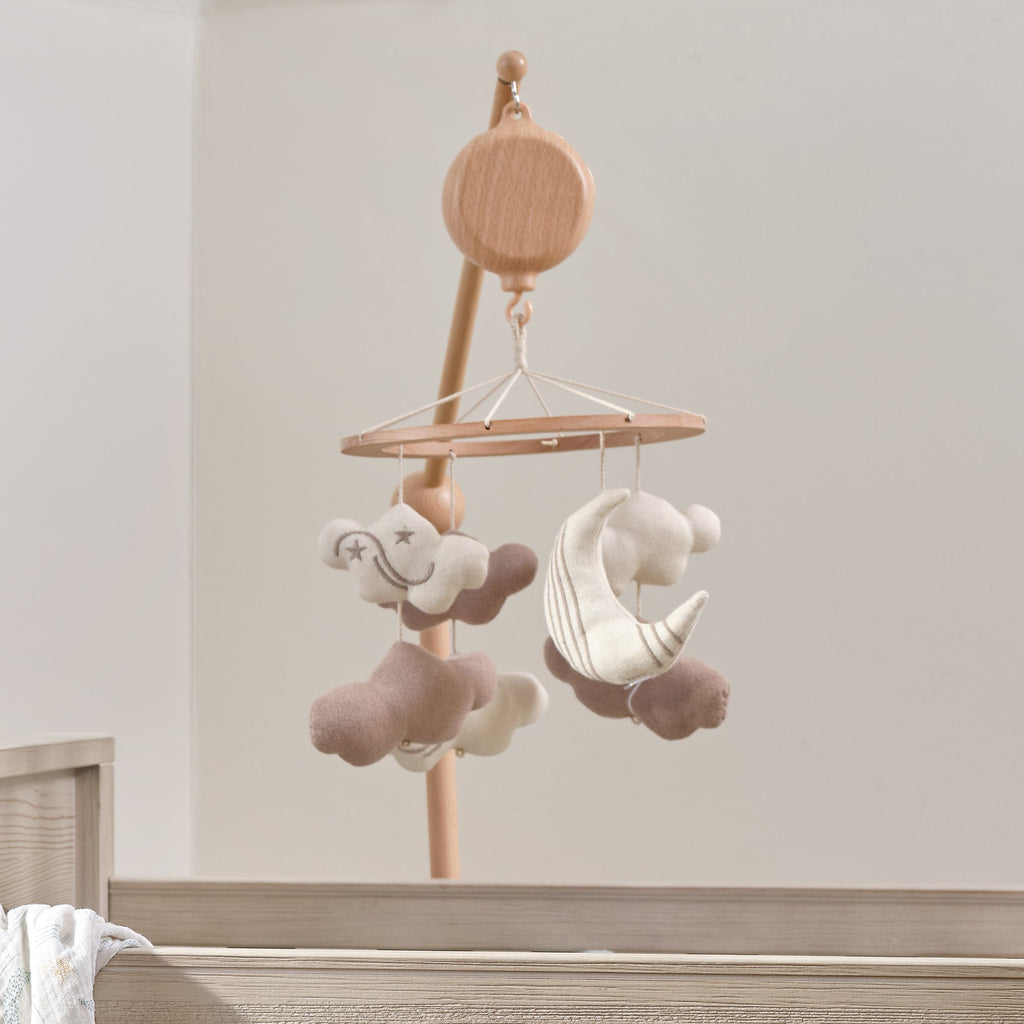 2-n-1 Organic Celestial Musical Baby Crib Mobile