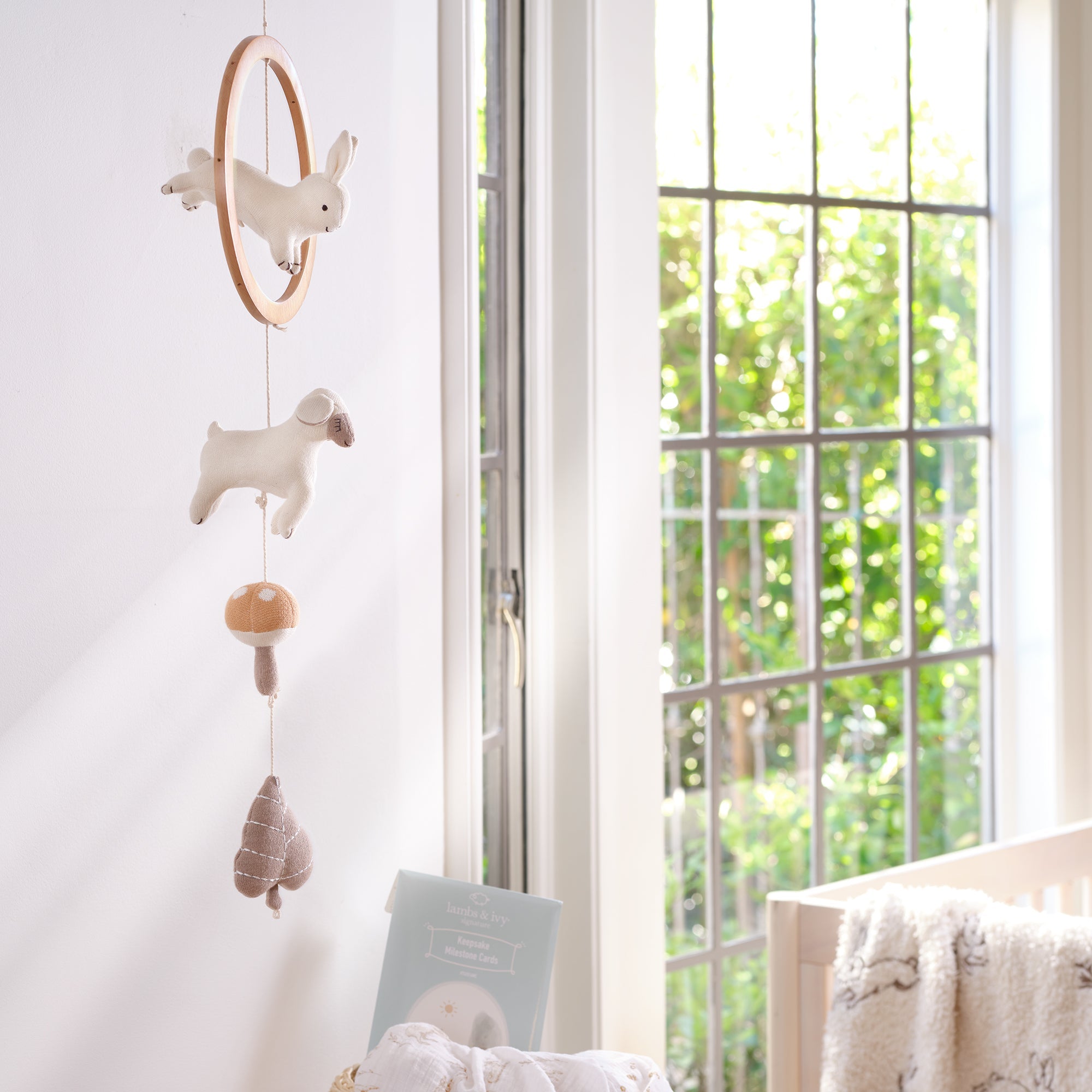 2-n-1 Organic Meadow Musical Baby Crib Mobile