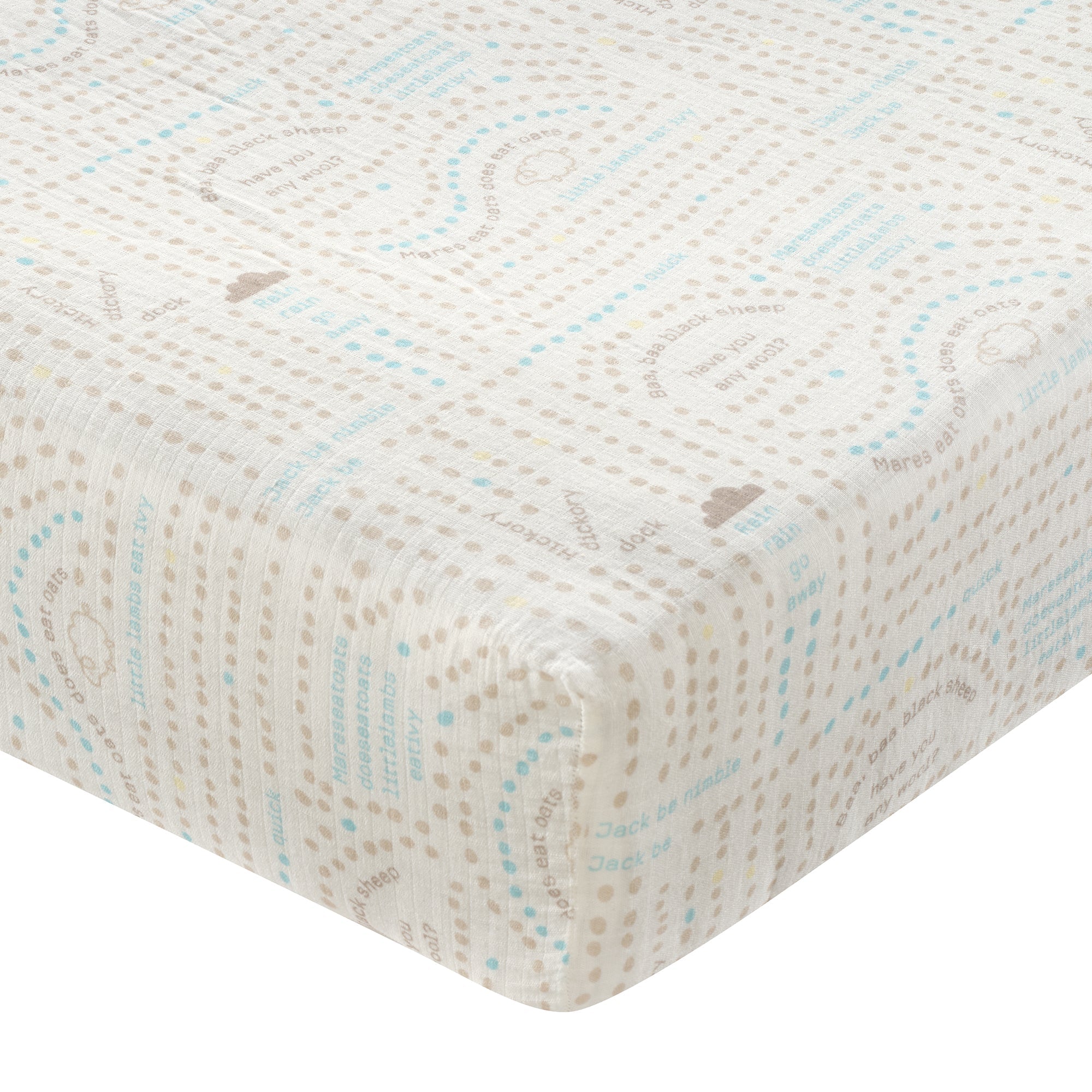 Signature Organic Cotton Nursery Rhyme Fitted Crib Sheet