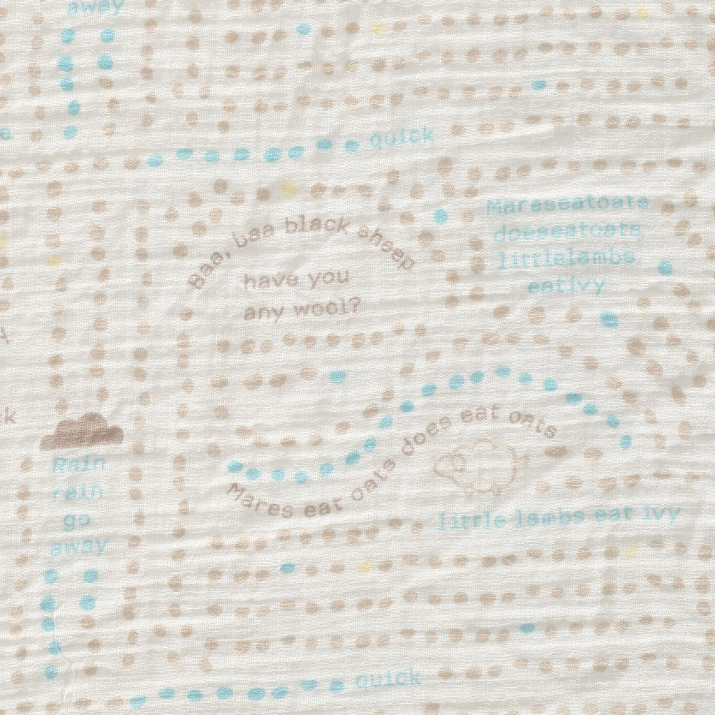 Signature Organic Cotton Nursery Rhyme Fitted Crib Sheet