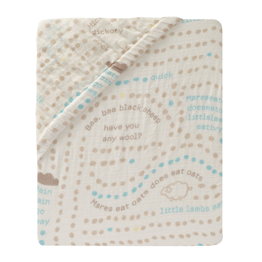 Signature Organic Cotton Nursery Rhyme Fitted Crib Sheet