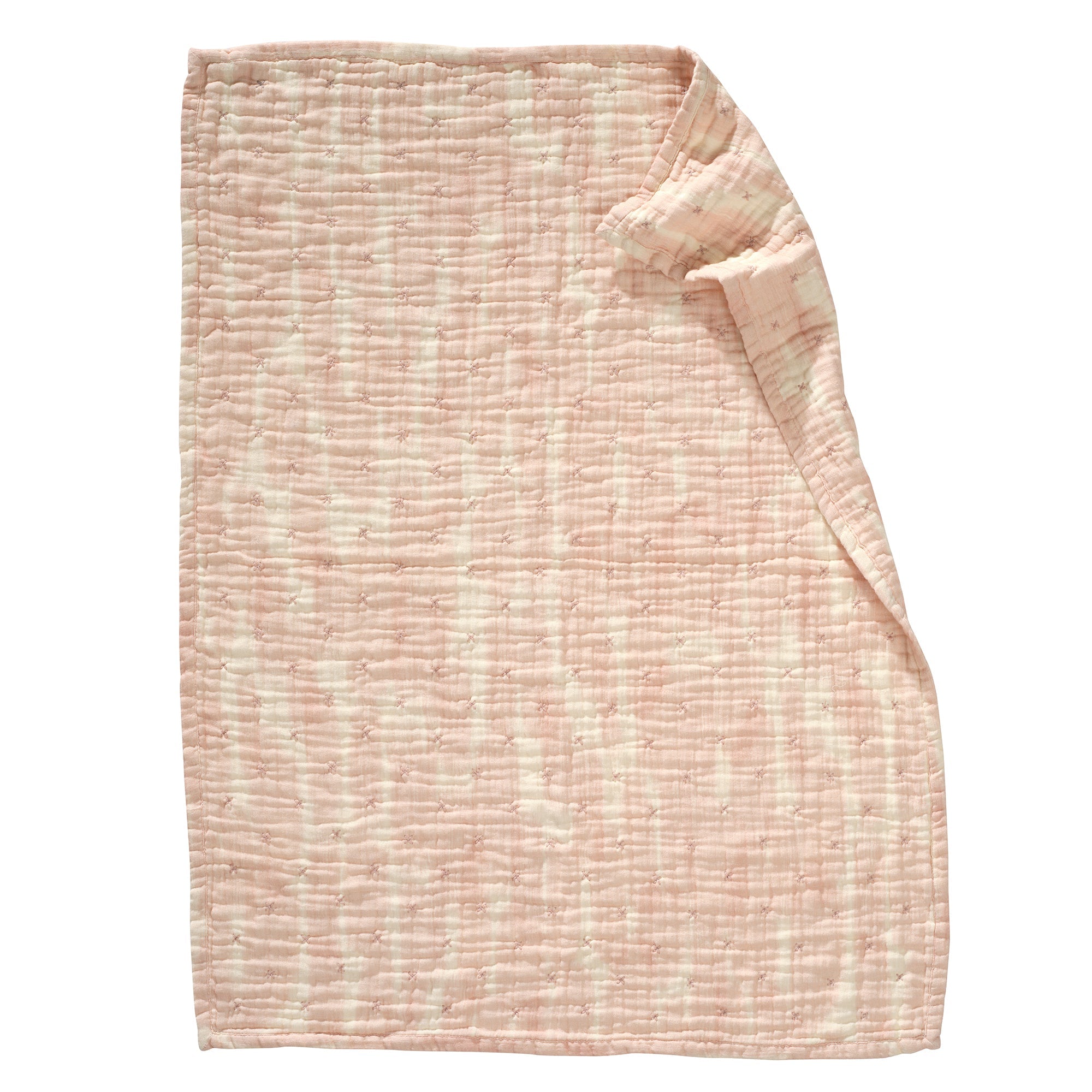 Signature Organic Pink Brush Stroke Coverlet