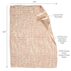 Signature Organic Pink Brush Stroke Coverlet