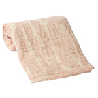 Signature Organic Pink Brush Stroke Coverlet