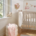 Signature Organic Lamb/Floral Swaddle Blankets