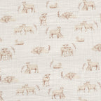 Signature Organic Cotton Lamb Fitted Crib Sheet