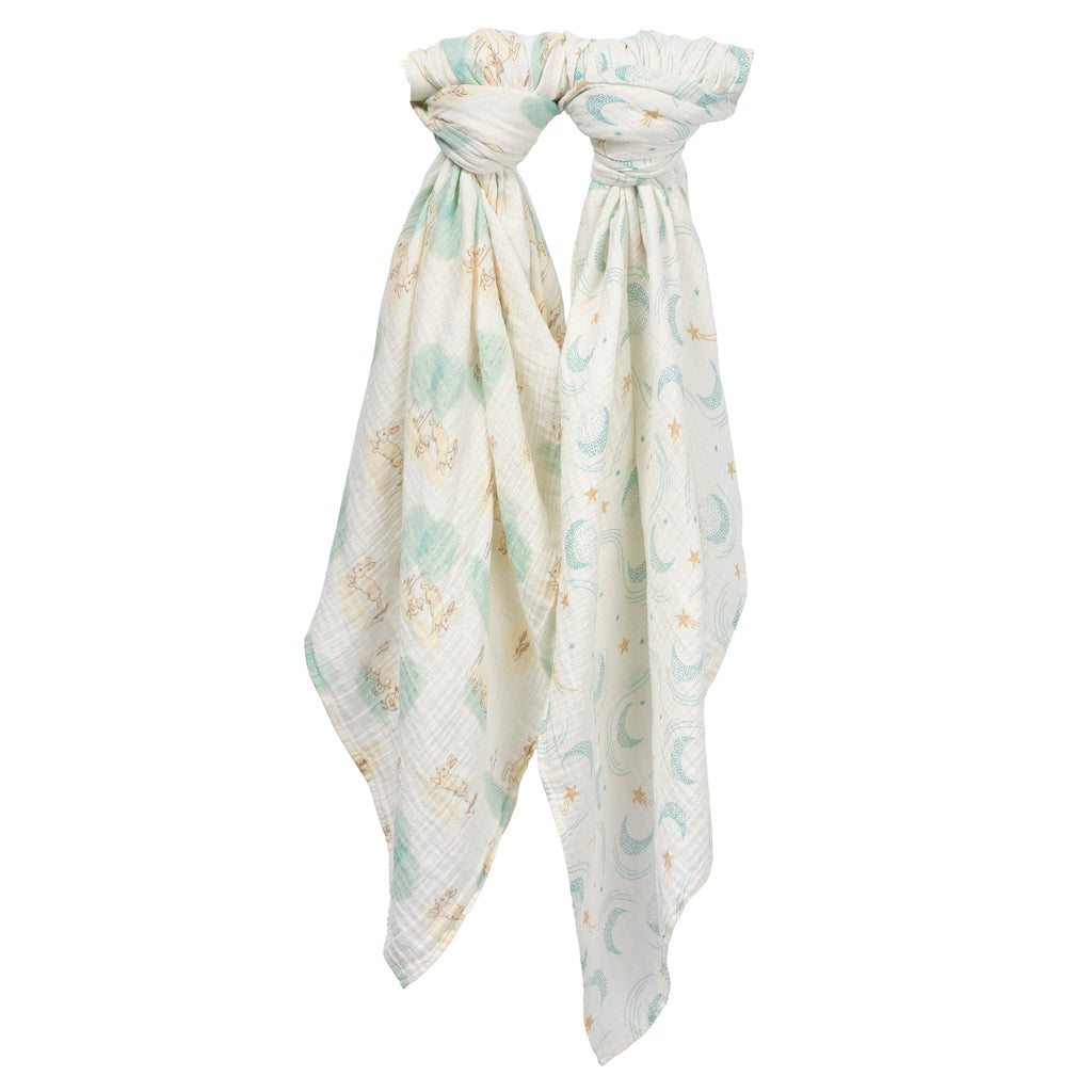 Signature Organic Celestial/Meadow Swaddle Blankets