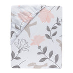Petals Cotton Fitted Crib Sheet