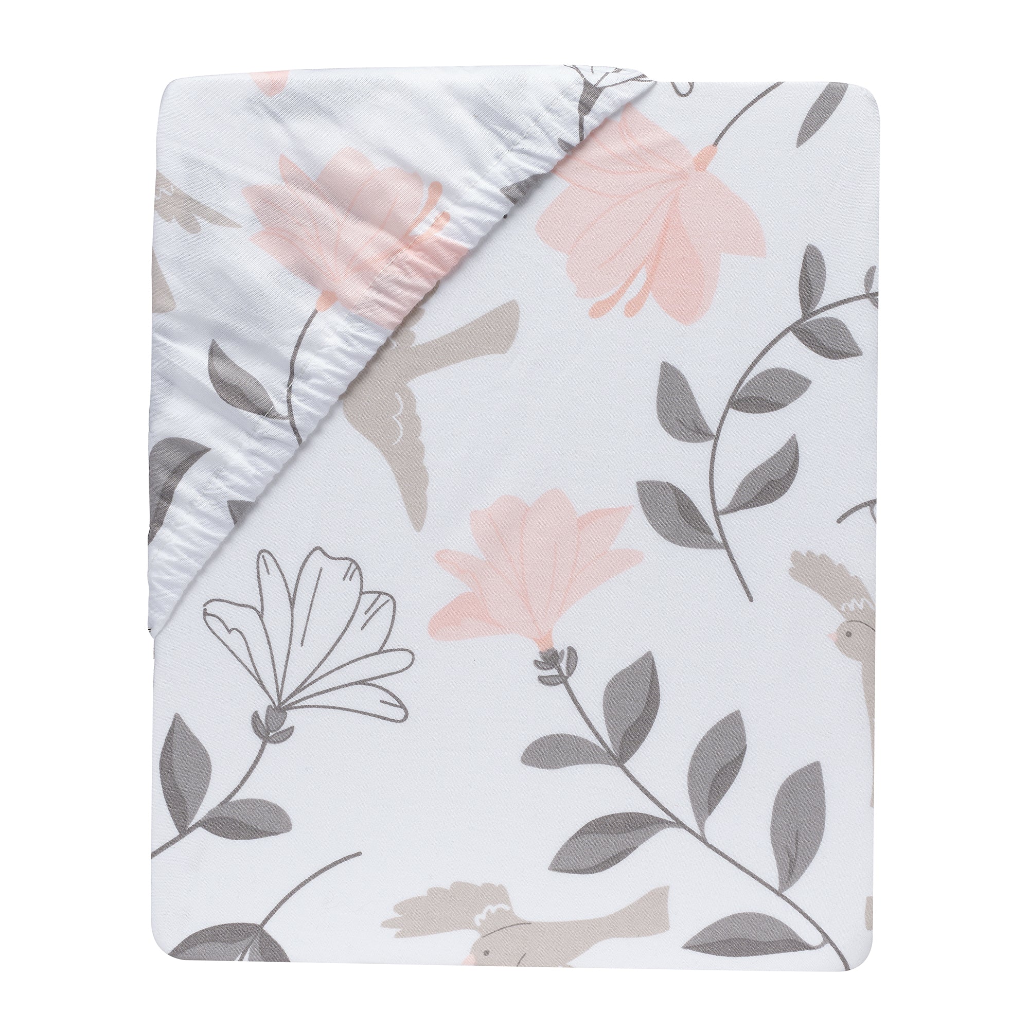 Petals Cotton Fitted Crib Sheet