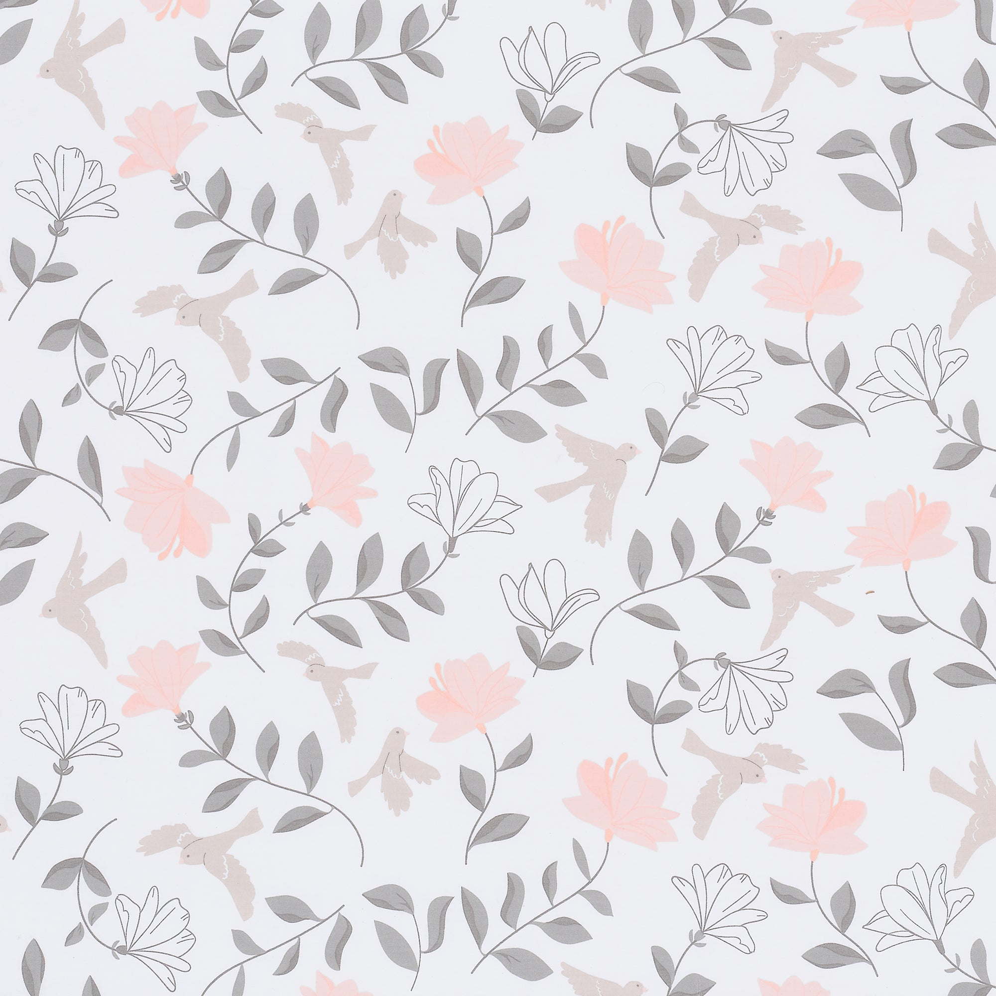 Petals Cotton Fitted Crib Sheet