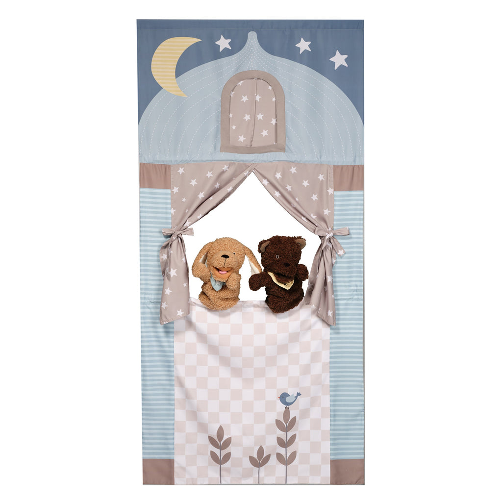 Doorway Puppet Theater with 2 Puppets