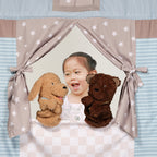 Doorway Puppet Theater with 2 Puppets